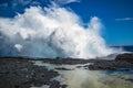 Blow Holes in the sea in Samoa Royalty Free Stock Photo